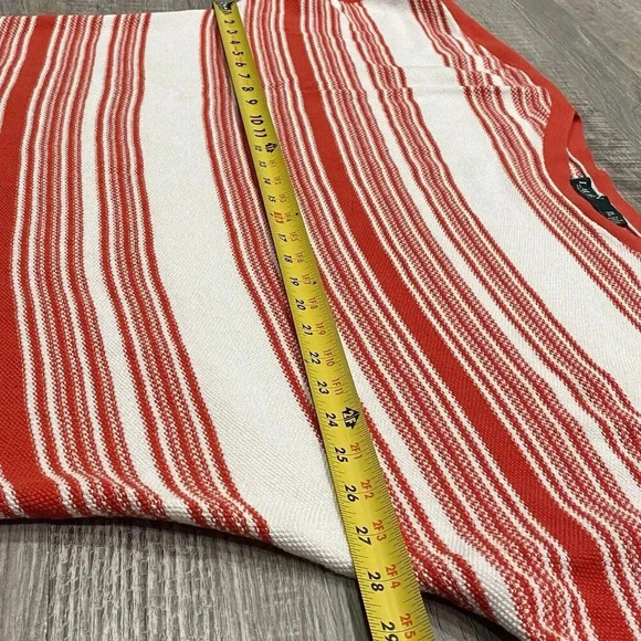 Ralph Lauren Striped S/S Knit Sweater Blouse Top Womens 2X Linen‎ Boxy Boat neck - Picture 10 of 12